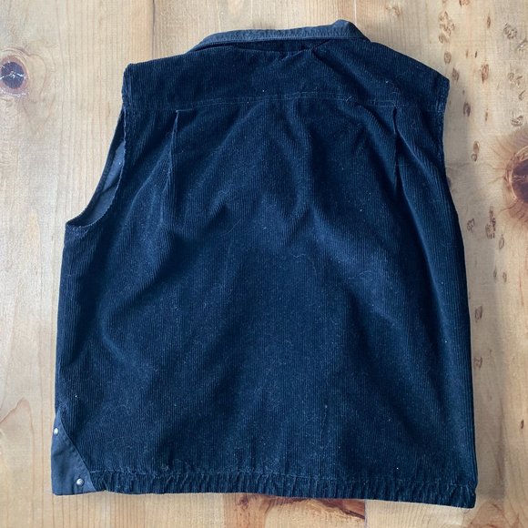 Vintage Y2K Reversible Corduroy Vest - Picture 2 of 3